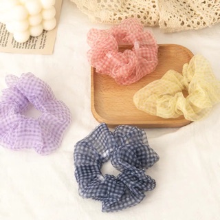 cột tóc scrunchies dây buộc tóc