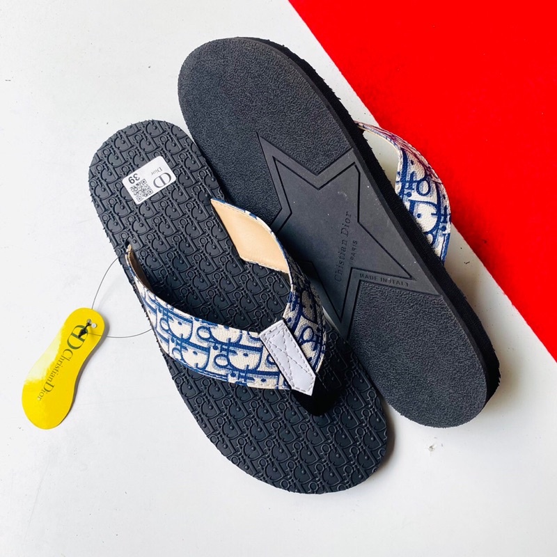 Dép kẹp xỏ ngón nam Dior 5 màu quai vải thời trang bền bỉ dành cho nam.