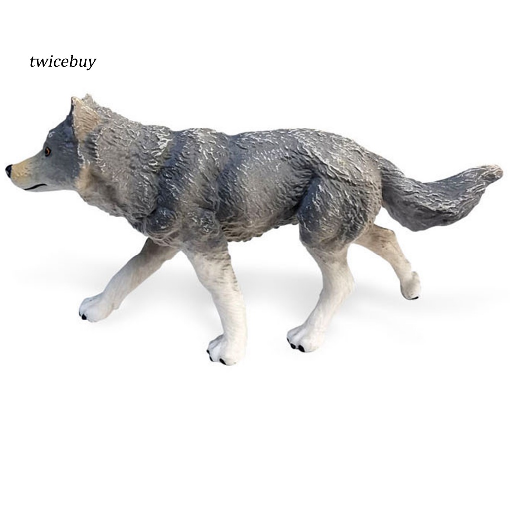 Mô Hình Tượng Chó Sói Siberian Hoạt Hình Nhiều Tư Thế Khác Nhau Trang Trí Nhà Cửa