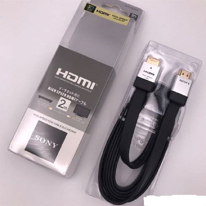 Cáp HDMI - Dây cáp HDMI Sony 2m - Hàng chuẩn đẹp, cáp siêu bền