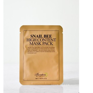 Mặt nạ giấy Benton Snail Bee High Content Mask Pack
