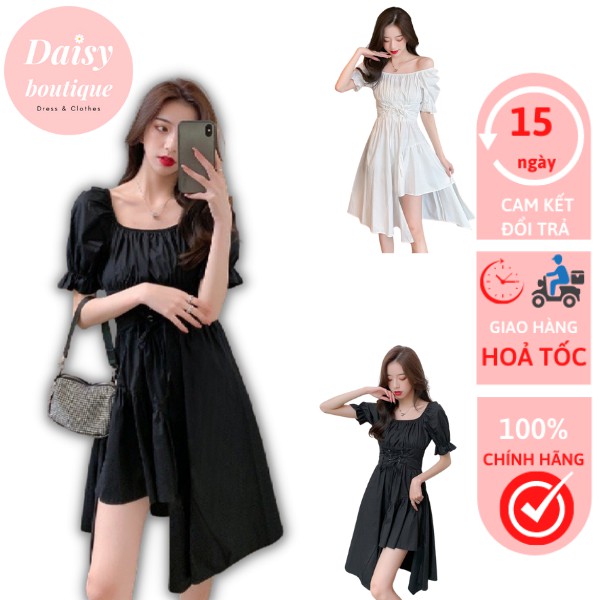 Váy đan dây lệch tầng xẻ tà, đầm có size cho người Bigsize, siêu tôn dáng Daisy Boutique SP000124