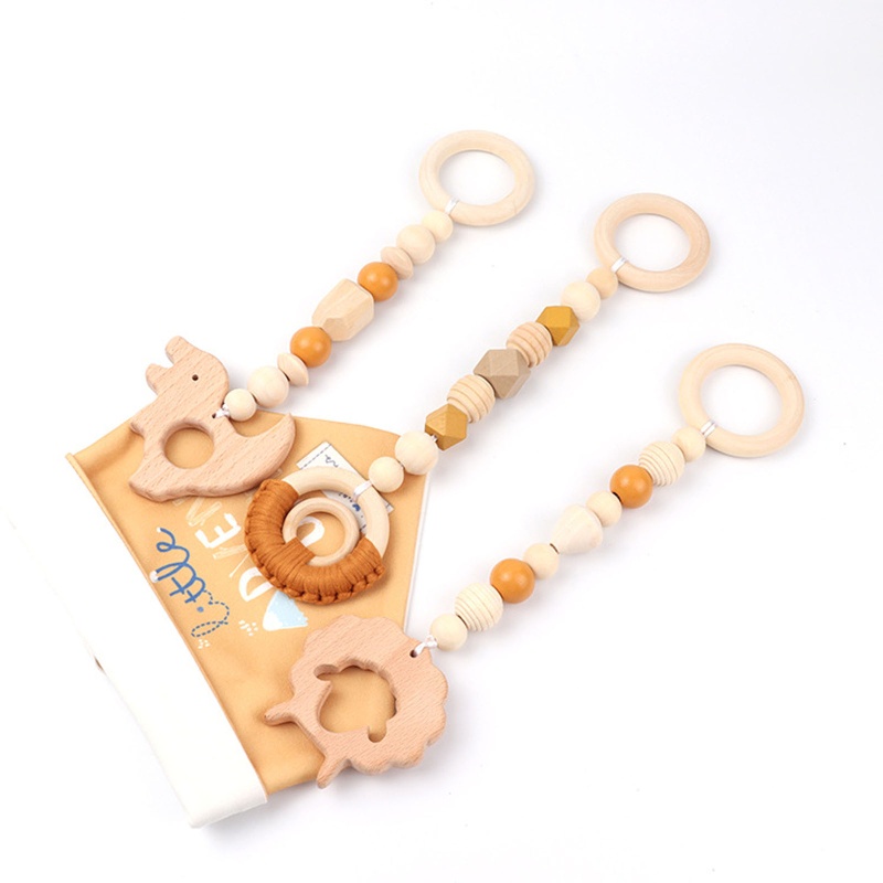 Bộ 3 Chuông Treo Xe Đẩy Em Bé / Khủng Long / Cừu Dễ Thương