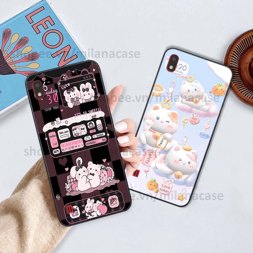 Ốp Samsung A10 / M10 hình đồng hồ icon gấu mèo cute cực dễ thương ngộ nghĩnh