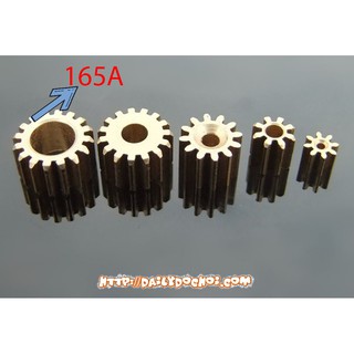 Xuongpinoto bánh răng đồng loại 16 răng lỗ trục 5mm, hàng mới 100%