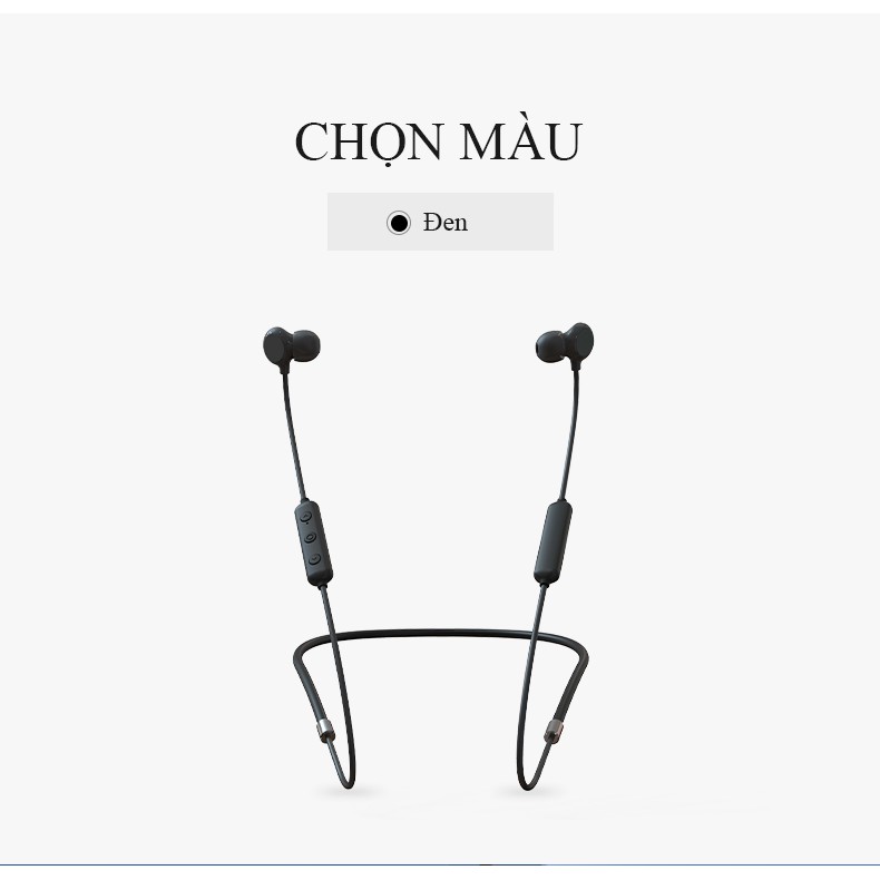 Tai nghe bluetooth đeo cổ A7 Vỏ gốm cao cấp tinh tế bluetooth 5.0 thích hợp cho những bạn thích vận động thể thao