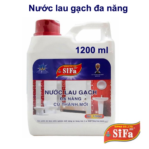 Nước Tẩy Trắng Ron, Sàn Gạch Men Cực Trắng Sifa 1200ml