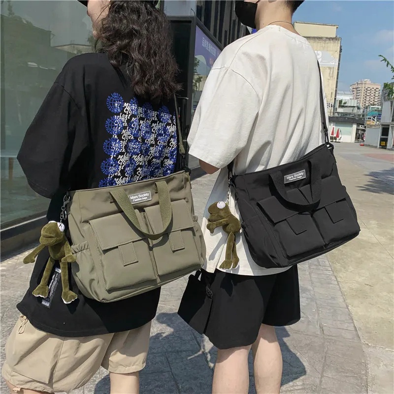 Túi Xách kj094 Sức Chứa Lớn Phong Cách Nhật Bản Thời Trang Cho Nam Và Nữ