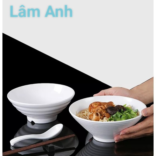 Bát Phở, Bát Bún Màu Trắng Phong Cách Sang Trọng