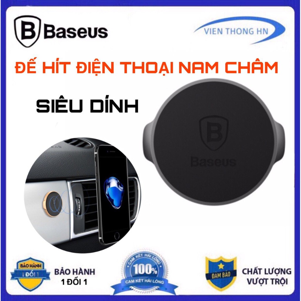 Đế hít điện thoại nam châm từ tính đa năng trên oto và mặt phẳng Baseus Small Ears - vienthonghn