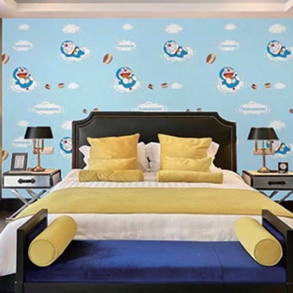 Decal giấy dán tường MON ĐÁM MÂY khổ 45cm keo sẵn