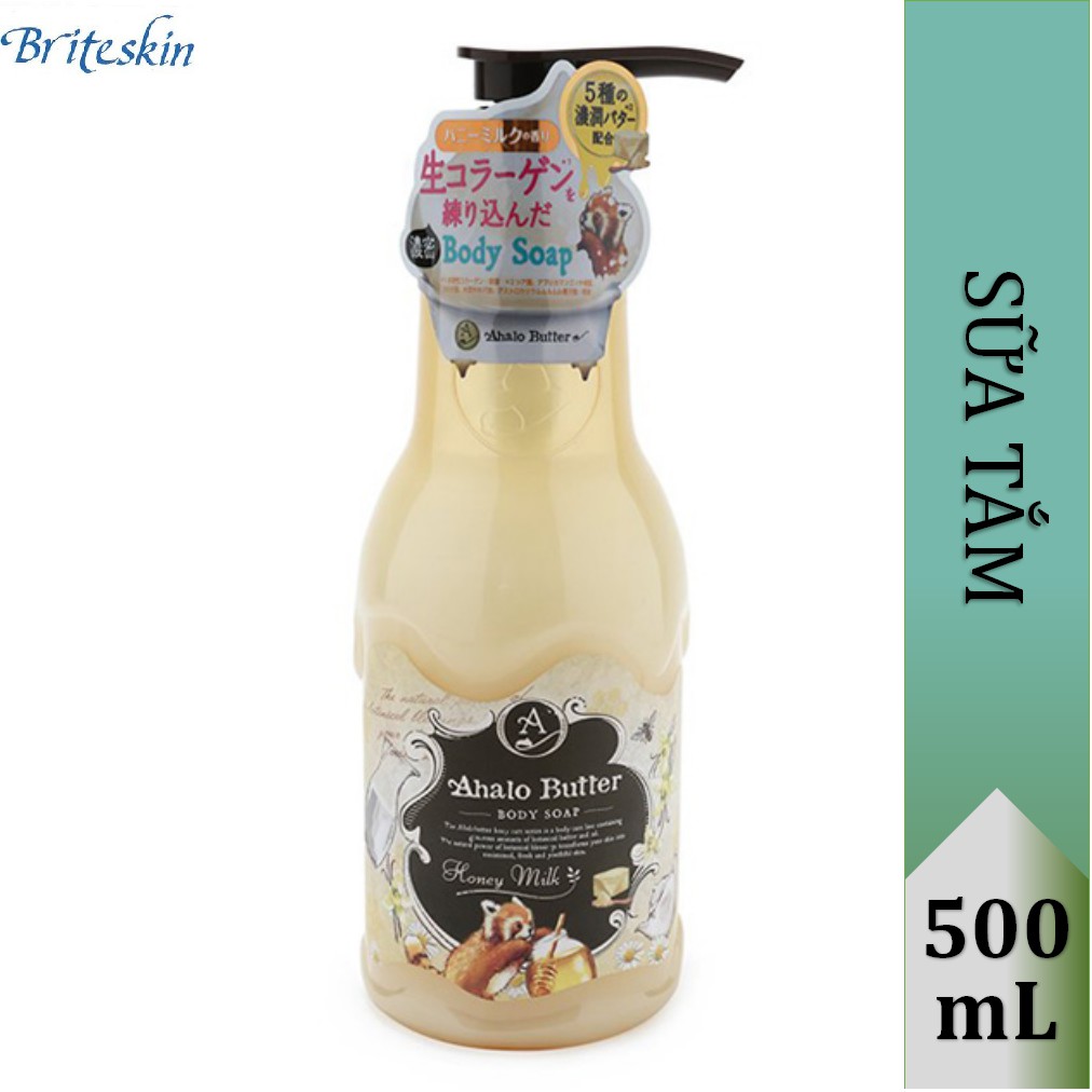 Sữa Tắm Dưỡng Ẩm Chiết Xuất Sữa Mật Ong Ahalo Butter 500ml