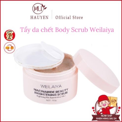 Tẩy da chết Body Scrub Weilaiya , tẩy sạch , mềm mượt da 150g [ CHÍNH - HÃNG ]