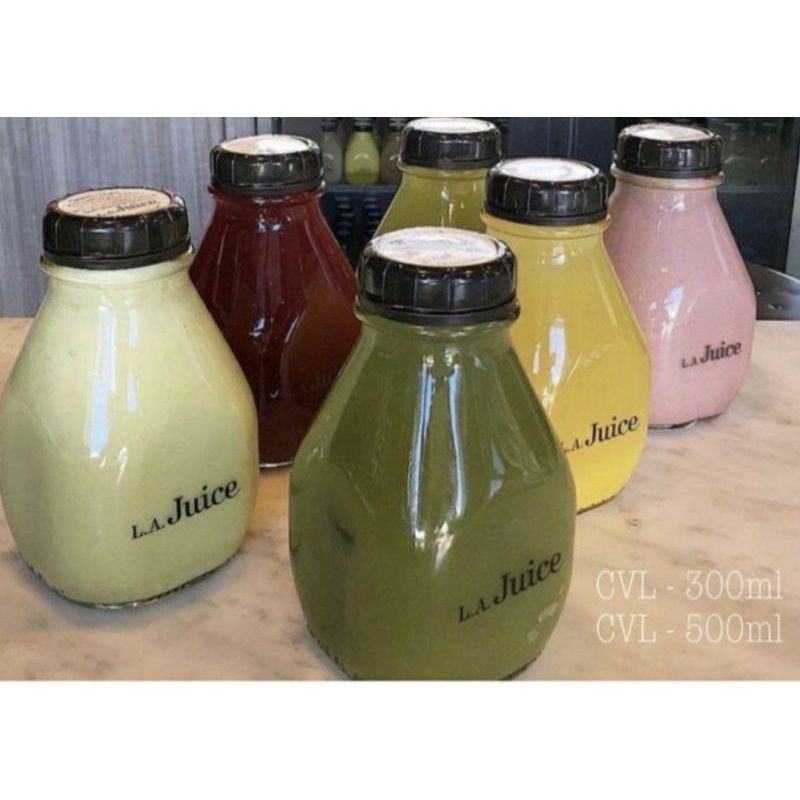 Combo 15 chai vuông lùn nắp nhựa 500ml