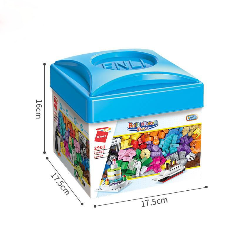 Đồ Chơi lắp Ghép, Xếp hình QMAN Basic Box - Hộp Gạch Sáng Tạo Cơ Bản BNL290 Hàng Chính Hãng