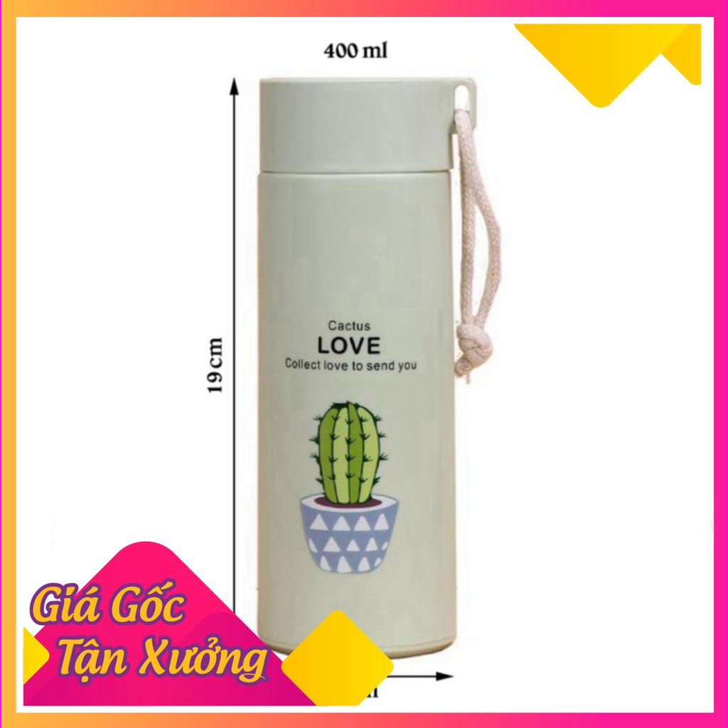 @ FREESHIP Bình đựng nước lõi thủy tinh họa tiết xương rồng dễ thương dung tích 400ml (BXR10) GIÁ TỐT CHỈ CÓ Ở TIỆN ÍCH 