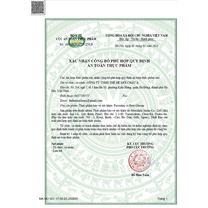 Viên uống phòng ngừa ung thư Fucoidan và Beta Glucan