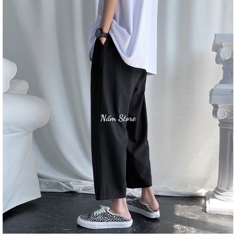 Quần dài basic trousers, Jack Lane, quần dài Unisex dáng rộng ống xuông phong cách Hàn Quốc