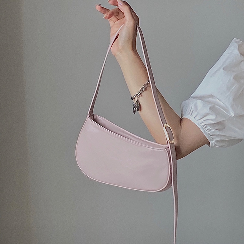 Ielgy Túi đeo dưới cánh tay Thiết Kế Đơn Giản Thời Trang Cao Cấp Dễ Phối Đồ Cho Nữ