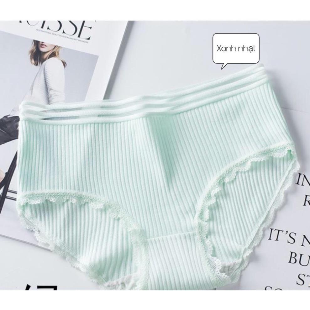Quần lót nữ, quần lót chất liệu cotton tăm cạp sọc kháng khuẩn kiểu dáng nhã nhặn tinh tế form ôm gợi cảm | BigBuy360 - bigbuy360.vn