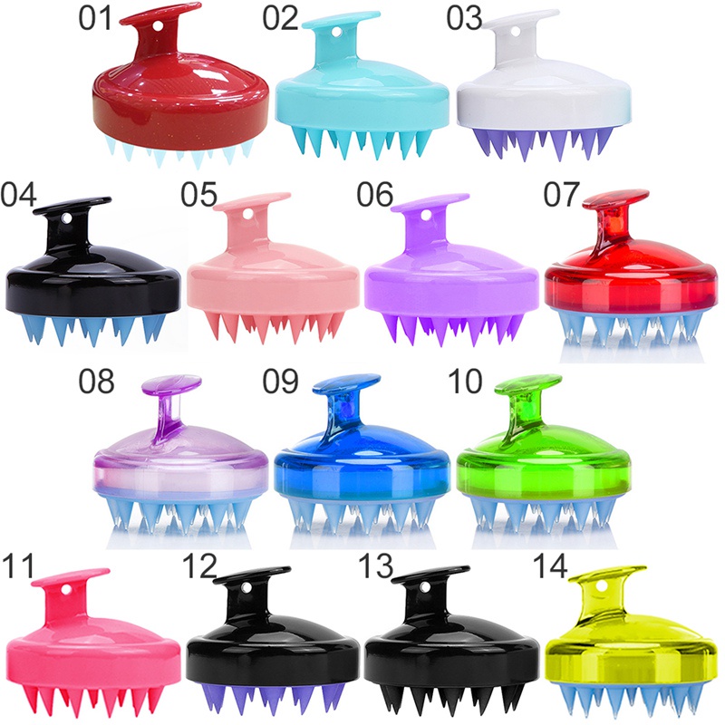 Fengwunineday Lược Gội Đầu Bằng Silicon Mềm Mại Tiện Dụng Cho Gia Đình