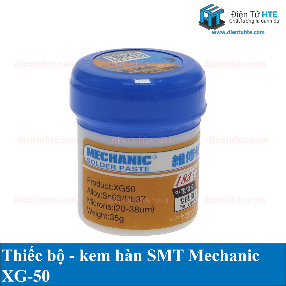 Thiếc bột kem hàn SMT Mechanic XG-50 [HTE Quy Nhơn CN2]
