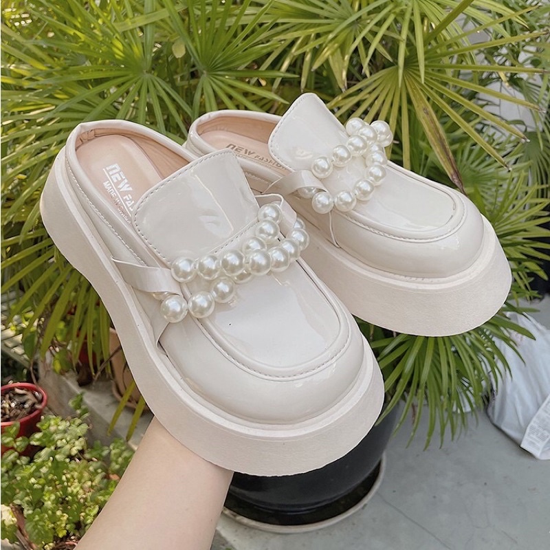 GIÀY LƯỜI ULZZANG NỮ MŨI TRÒN TIỂU THƯ