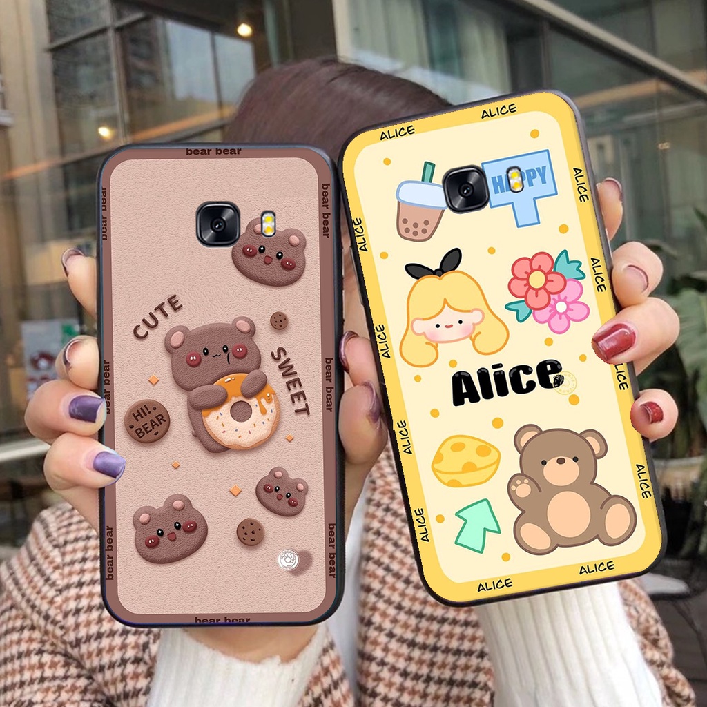 Ốp lưng Samsung Galaxy C9 PRO in hình 3D gấu mới nhất - sang - chảnh - ĐẸP- BỀN