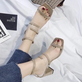 Sandal quai mảnh da lộn hàng qc fullbox