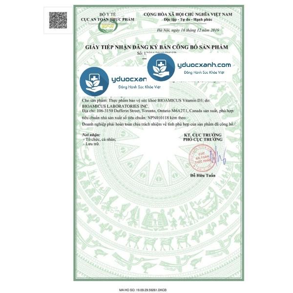 Phòng Khám, Nhà Thuốc - BIOAMICUS VITAMIN D3 10ml của Canada, Vitamin D3 cho bé - Y Dược Xanh