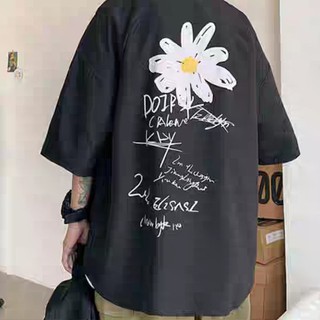Sơ mi hoa cúc form rộng tay lỡ