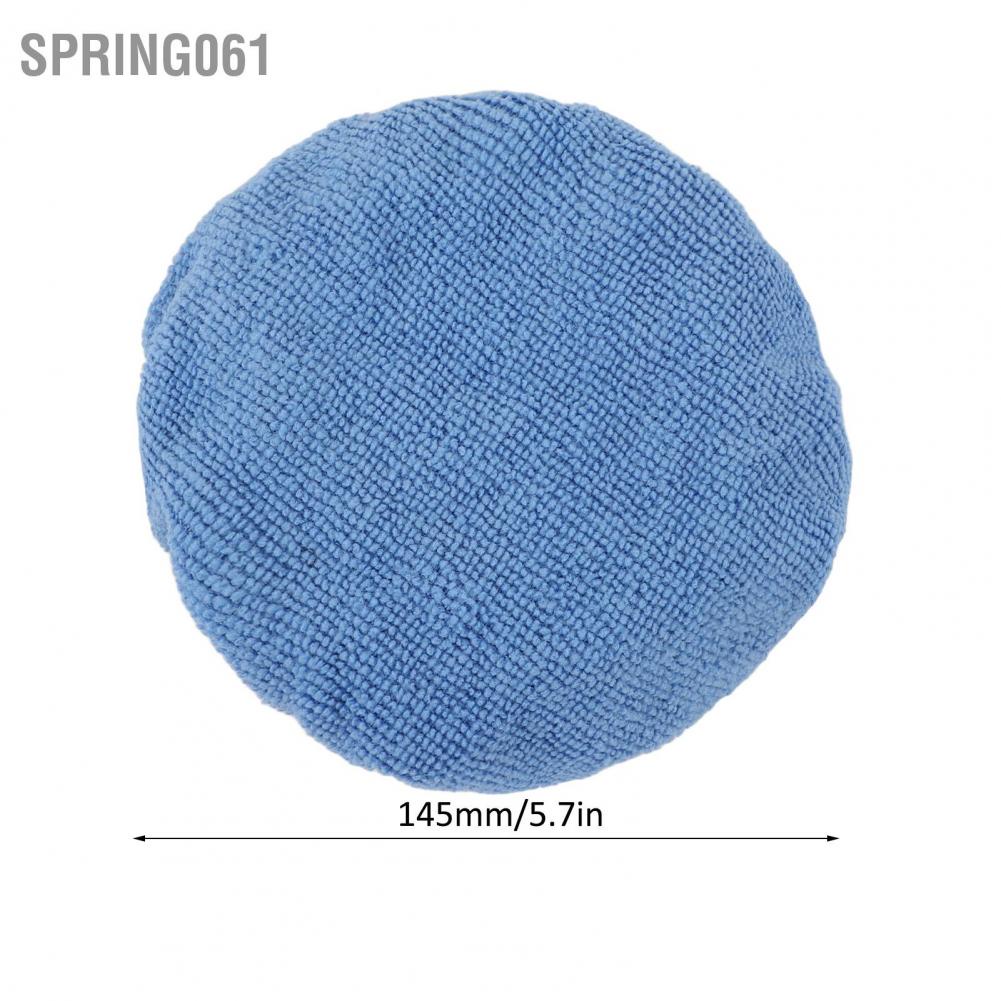 Spring061 12pcs Car Polishing Bonnets 5‑5.7in Microfiber Soft Strong Adsorption Buffing Pad Cover for Polisher