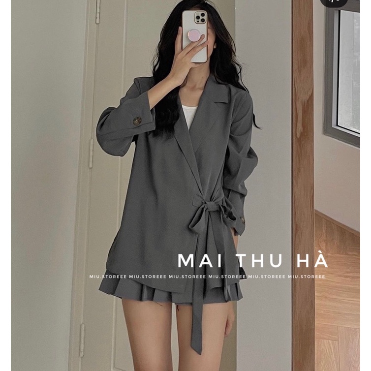 [ẢNH THẬT] ÁO VEST BUỘC ĐAI NƠ CHÉO | BigBuy360 - bigbuy360.vn