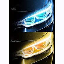 Bộ đèn LED MÍ Daylight + Xinhan Đuổi Kiểu Lexus, Audi - Loại có điều khiển đổi 7 màu