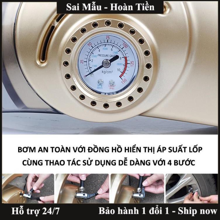 ✔️Máy hút bụi kèm bơm lốp ô tô 4 in 1 đa năng hút bụi cực mạnh, bơm lốp siêu nhanh nhỏ gọn tiện dụng - Bảo hành 12 tháng