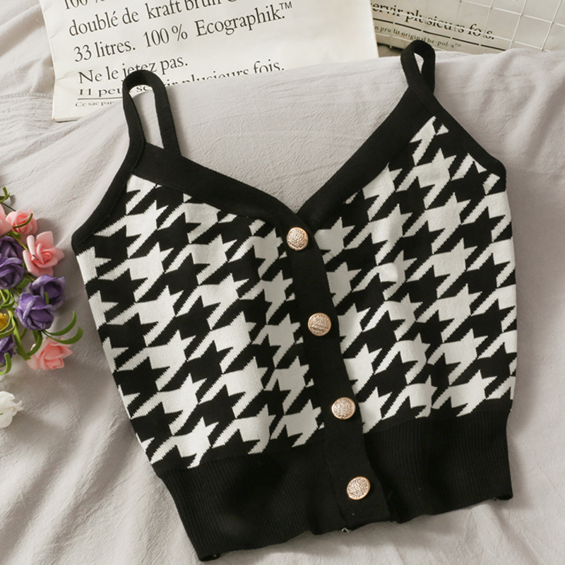 Single breasted sweater vest for autumn and winter