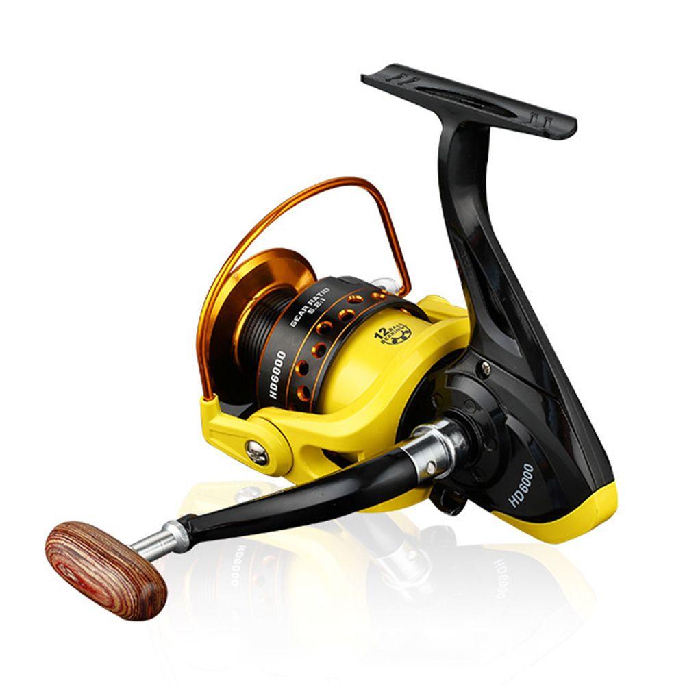 MUVAKO Cần Câu Cá Tay Cầm Bằng Gỗ HD1000 Chất Lượng Cao