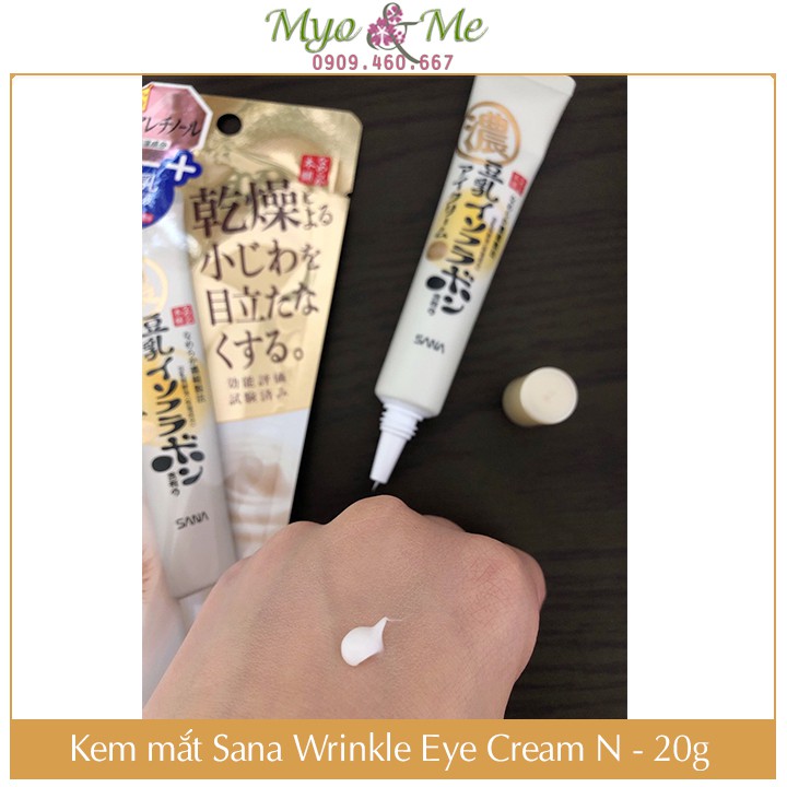 Kem mắt Sana Nameraka Wrinkle Eye Cream trị nhăn vùng mắt - 20g