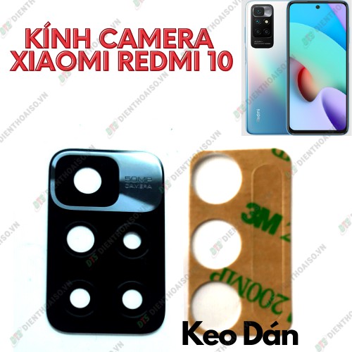 Kính camera xiaomi redmi 10 kèm keo dán