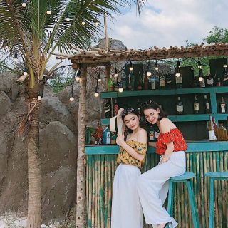 Quần culottes đũi trắng