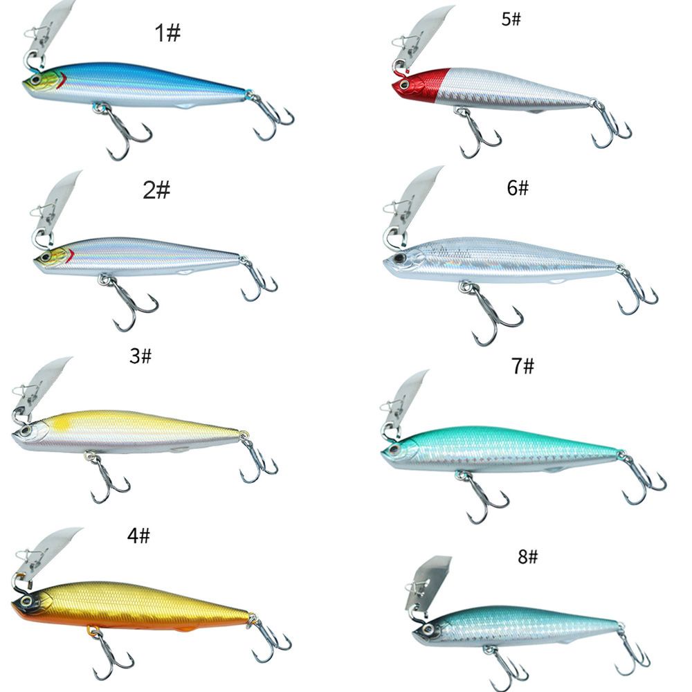 Mồi Câu Cá Nhân Tạo Bằng ABS Cứng 14 g/8Cm Có Lưỡi Câu Tiện Dụng