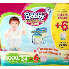 Tã quần Bobby Size XXXL 24 miếng mẫu mới