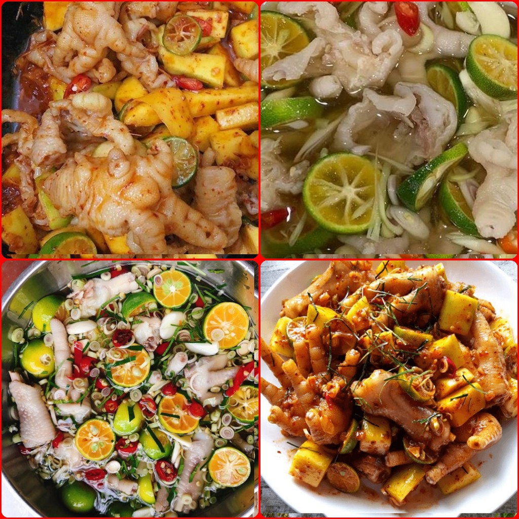 1.4 Kg Chân Gà Rút Xương Ngâm Sả Tắc - Các Loại Sốt Thái, Sốt Sa Tế Hành Phi