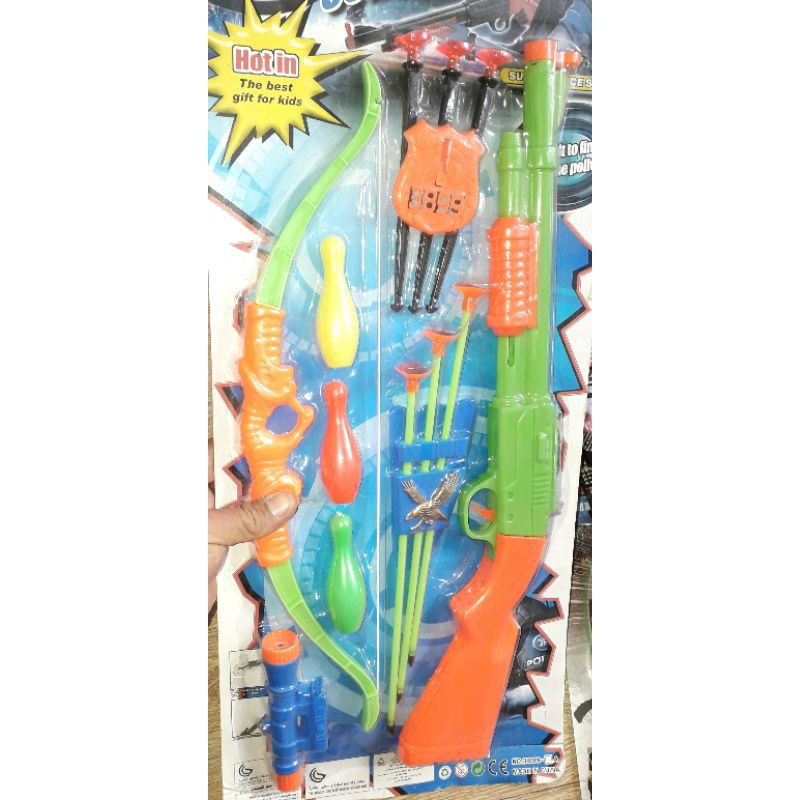 Một chiếc súng_cung_tên dính bằng nhựa an toàn dài 52cm