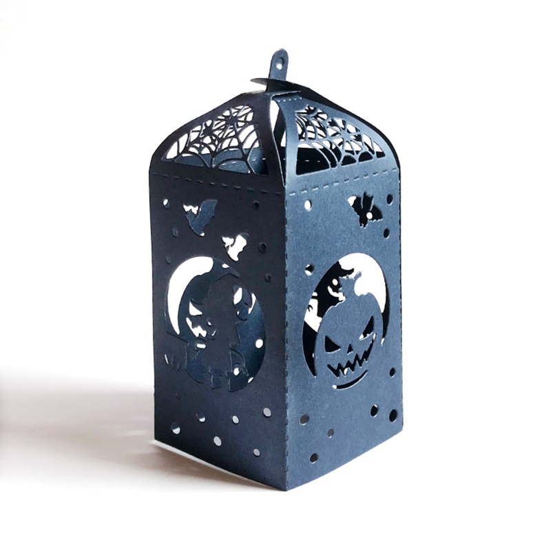 Khuôn Cắt Giấy Làm Từ Kim Loại Hình Đèn Lồng Bí Ngô Halloween Trang Trí Scrapbook