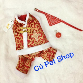 Bộ gấm tết cho thú cưng