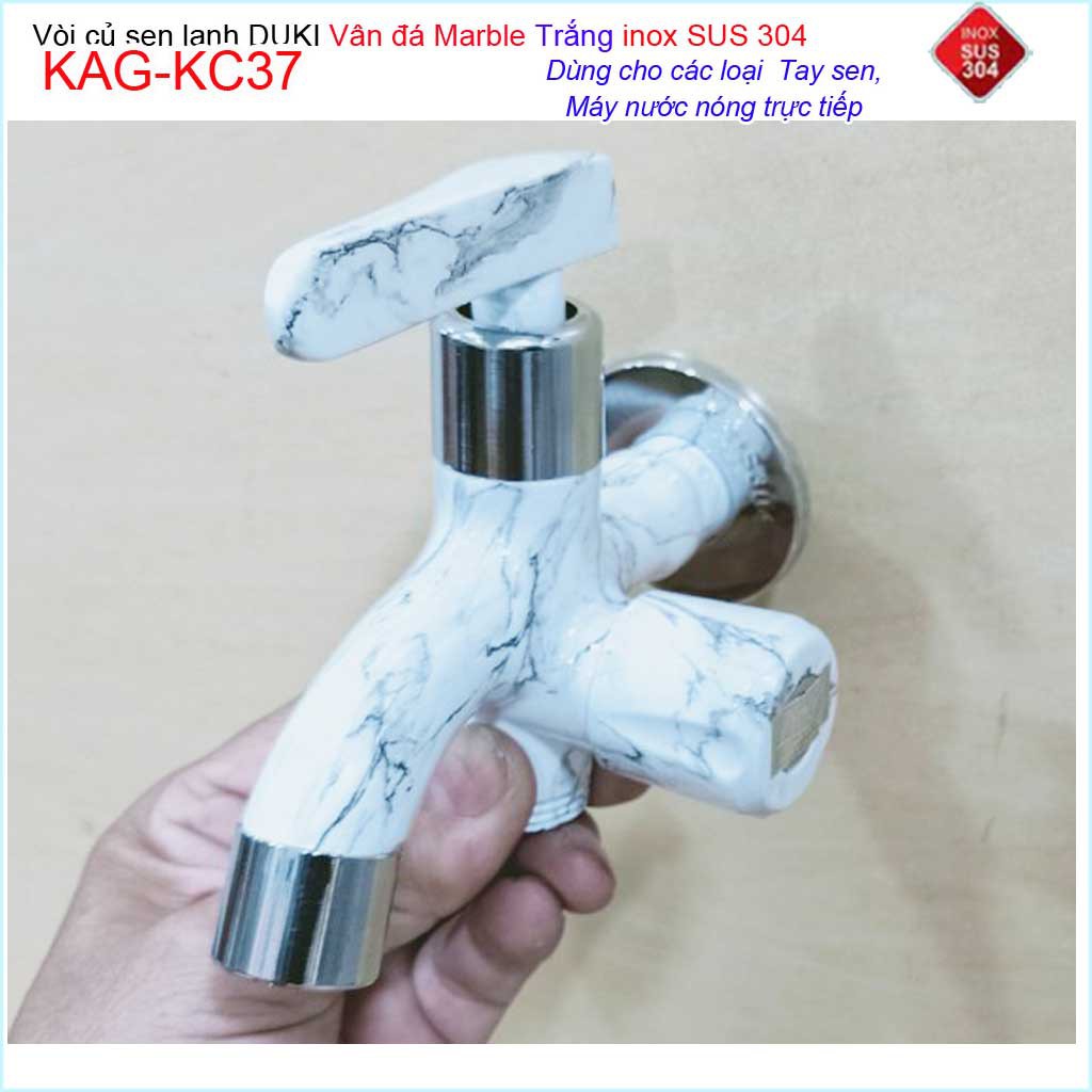 Vòi sen tắm vân đá marble Duki KAG-KC37, Củ sen tắm lạnh cao cấp đá marble