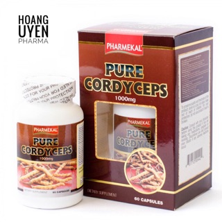 Đông trùng hạ thảo Pharmekal Pure Cordyceps - Chai 60 viên