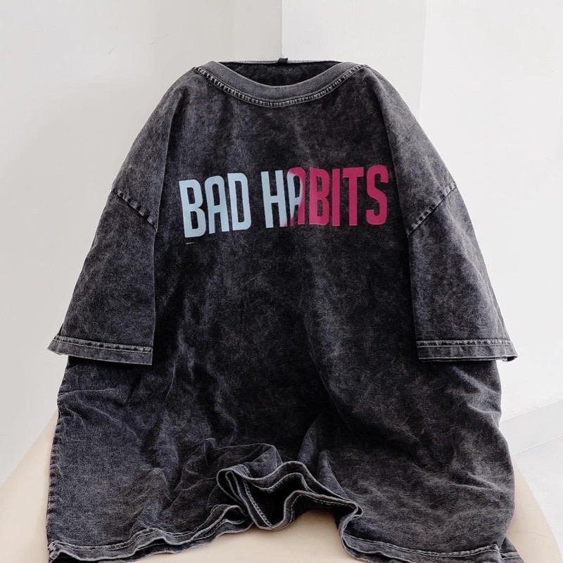 Áo Thun Tay Lỡ Unisex WASH Xám HABIT COLOR /Nam nữ unisex/FREESHIP 99K ❤️ Jaystoree