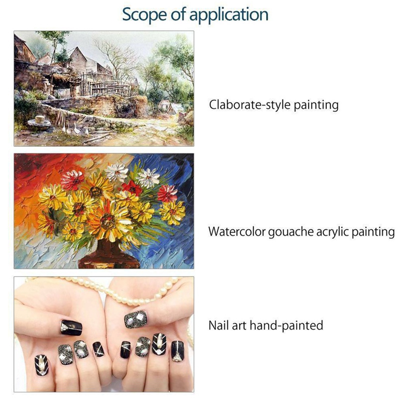 Tmdbyx Bộ Cọ Vẽ Màu Nước, Chất Liệu Acrylic